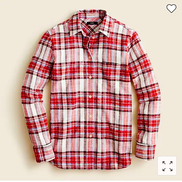 J. Crew classic fit flannel shirt in vintage plaid - Picture 1 of 3